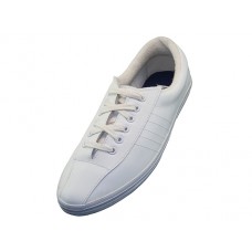 S442L-W Wholesale Women Man Made Leather Lace up CVO. ( *White Color ) *Last 4 Case